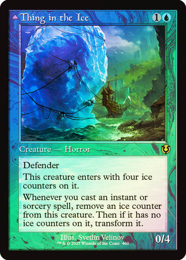 Thing in the Ice // Awoken Horror (Retro Frame Foil) #0460 Bu R [INR]