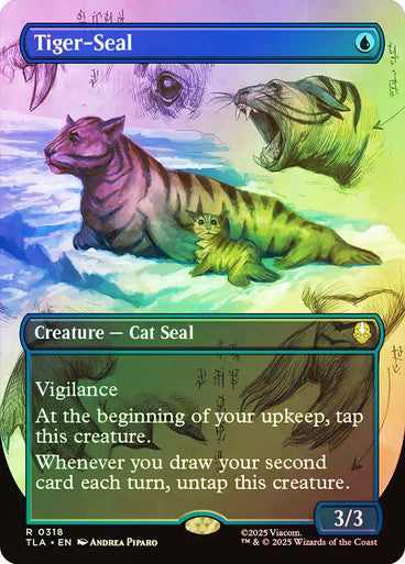 Tiger-Seal (Borderless Foil) #0318 Bu R [TLA]