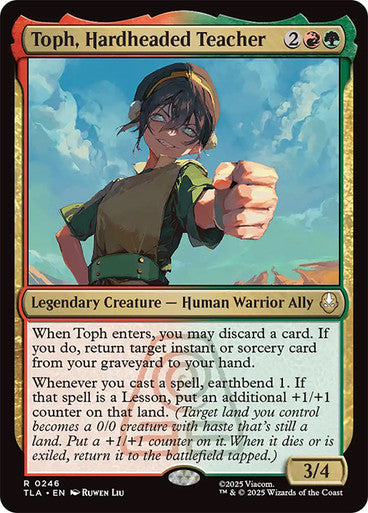 Toph, Hardheaded Teacher #0246 M R [TLA]
