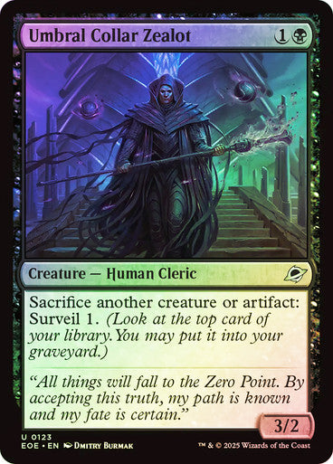 Umbral Collar Zealot (Foil) #0123 Bk U [EOE]