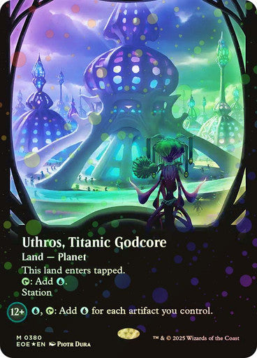 Uthros, Titanic Godcore (Borderless Galaxy Foil) #0380 L M [EOE]