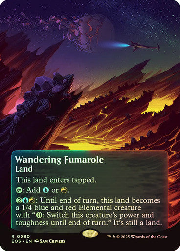 Wandering Fumarole (Borderless Poster Foil) #0090 L R [EOE] [EOS]
