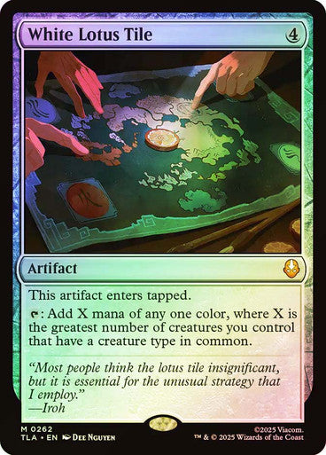 White Lotus Tile (Foil) #0262 C M [TLA]