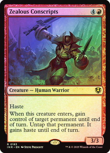Zealous Conscripts (Foil) #0183 R R [INR]