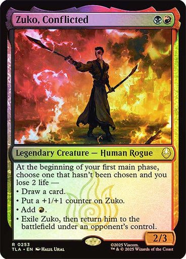 Zuko, Conflicted (Foil) #0253 M R [TLA]