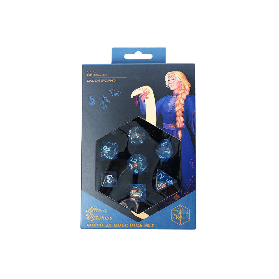 Allura Vysoren - Exandria - Bag & Polyhedral Dice Set (7) - Critical Role