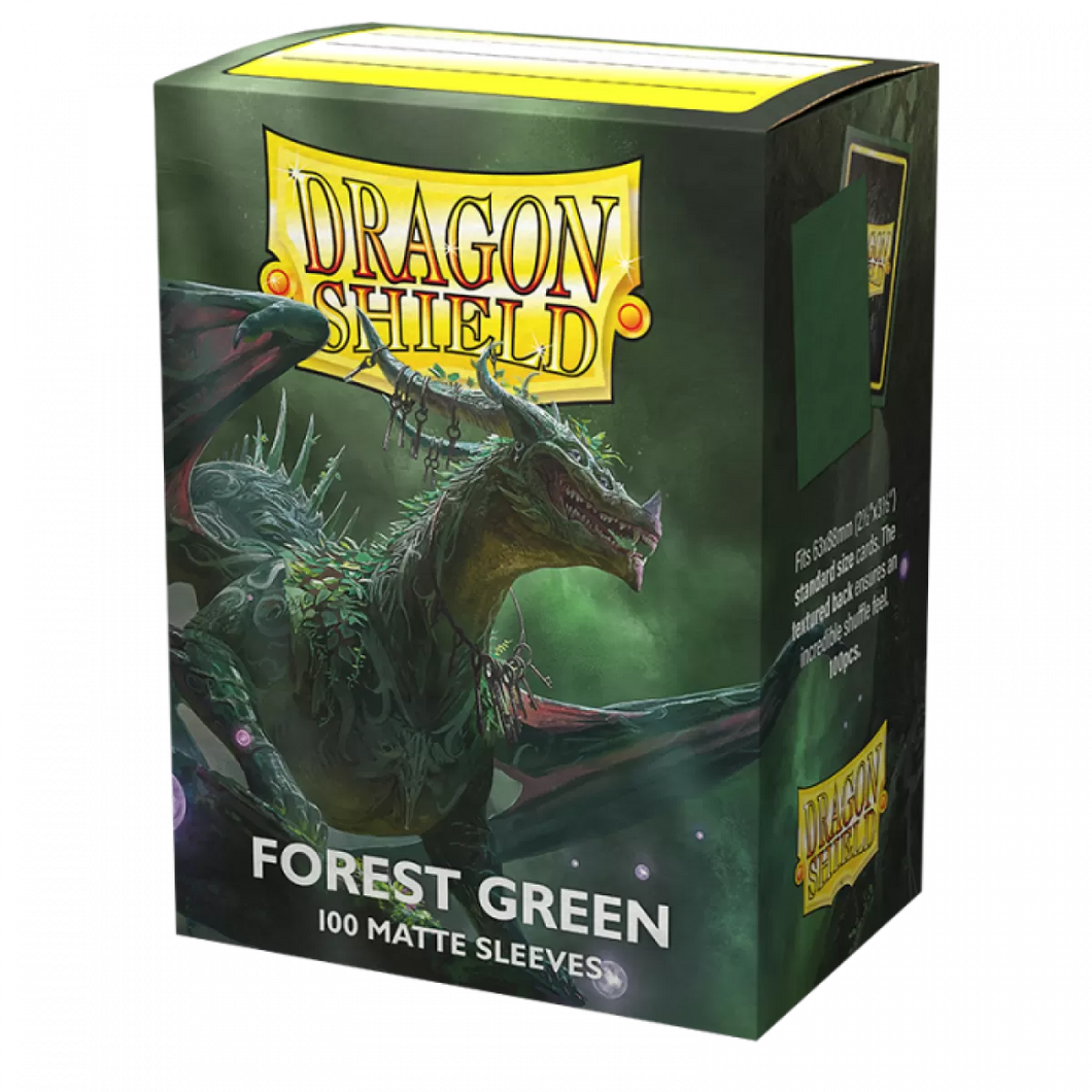 Forest Green - Matte Sleeves - Standard Size Box 100 - Dragon Shield