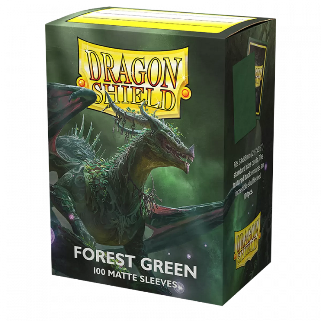 Forest Green - Matte Sleeves - Japanese Size Box 60 - Dragon Shield