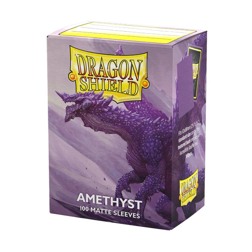 Amethyst - Matte Sleeves - Standard Size Box 100 - Dragon Shield