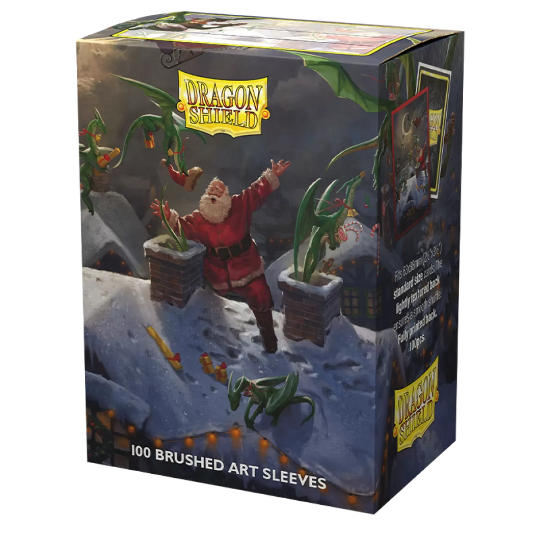 Christmas Dragon 2023 - Brushed Art Sleeves - Standard Size Box 100 - Dragon Shield
