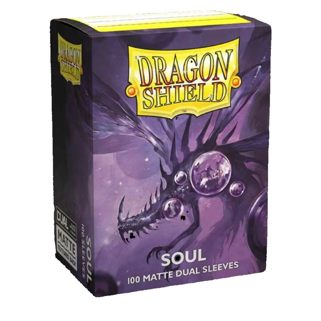 Soul (Metallic Purple) - Non Glare Dual Matte Sleeves - Standard Size Box 100 - Dragon Shield (Copy)