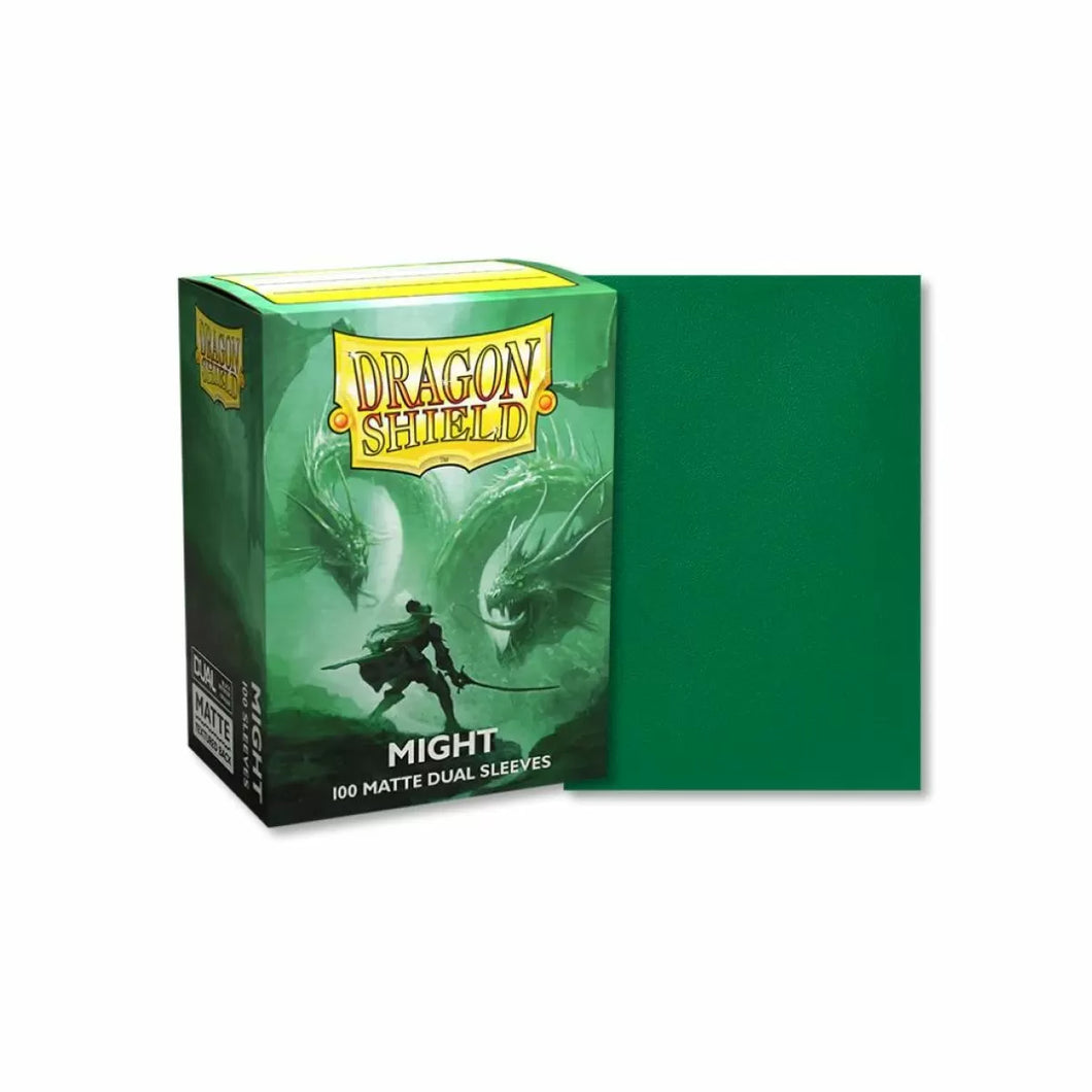 Might - Dual Matte Sleeves - Standard Size Box 100 - Dragon Shield