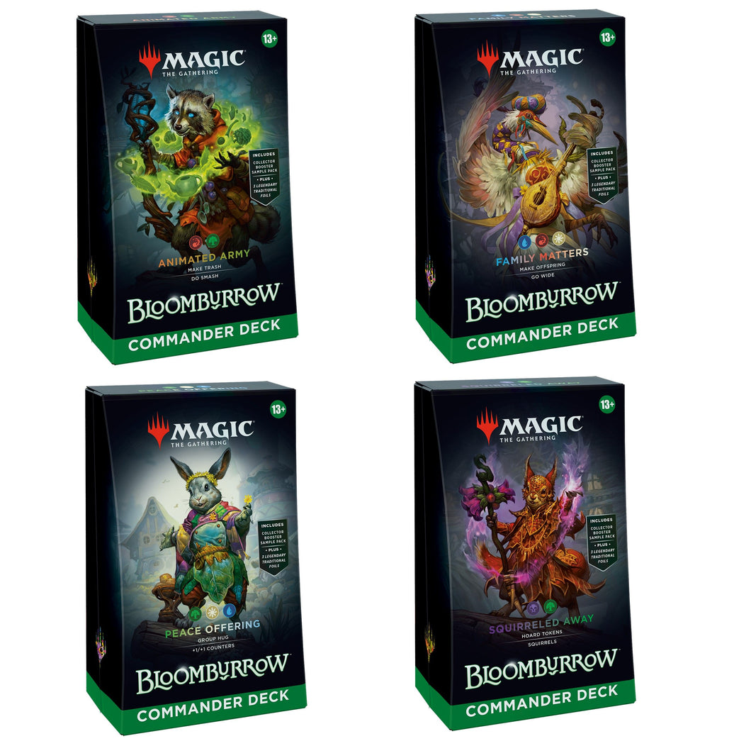Bloomburrow Commander Deck - Set of 4 - Magic the Gathering