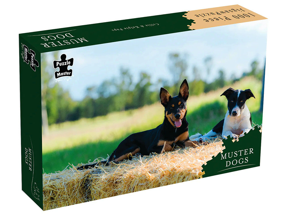 Muster Dogs Collie & Kelpie Pups - Australian Animals - 1000pc Jigsaw Puzzle - BMS019543