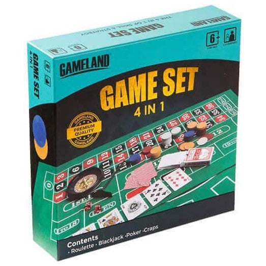 4 in 1 Casino Game Set - Gameland