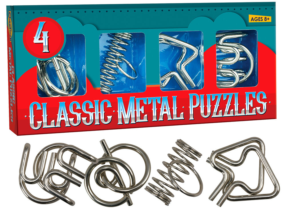 4 Classic Metal Puzzles Pack