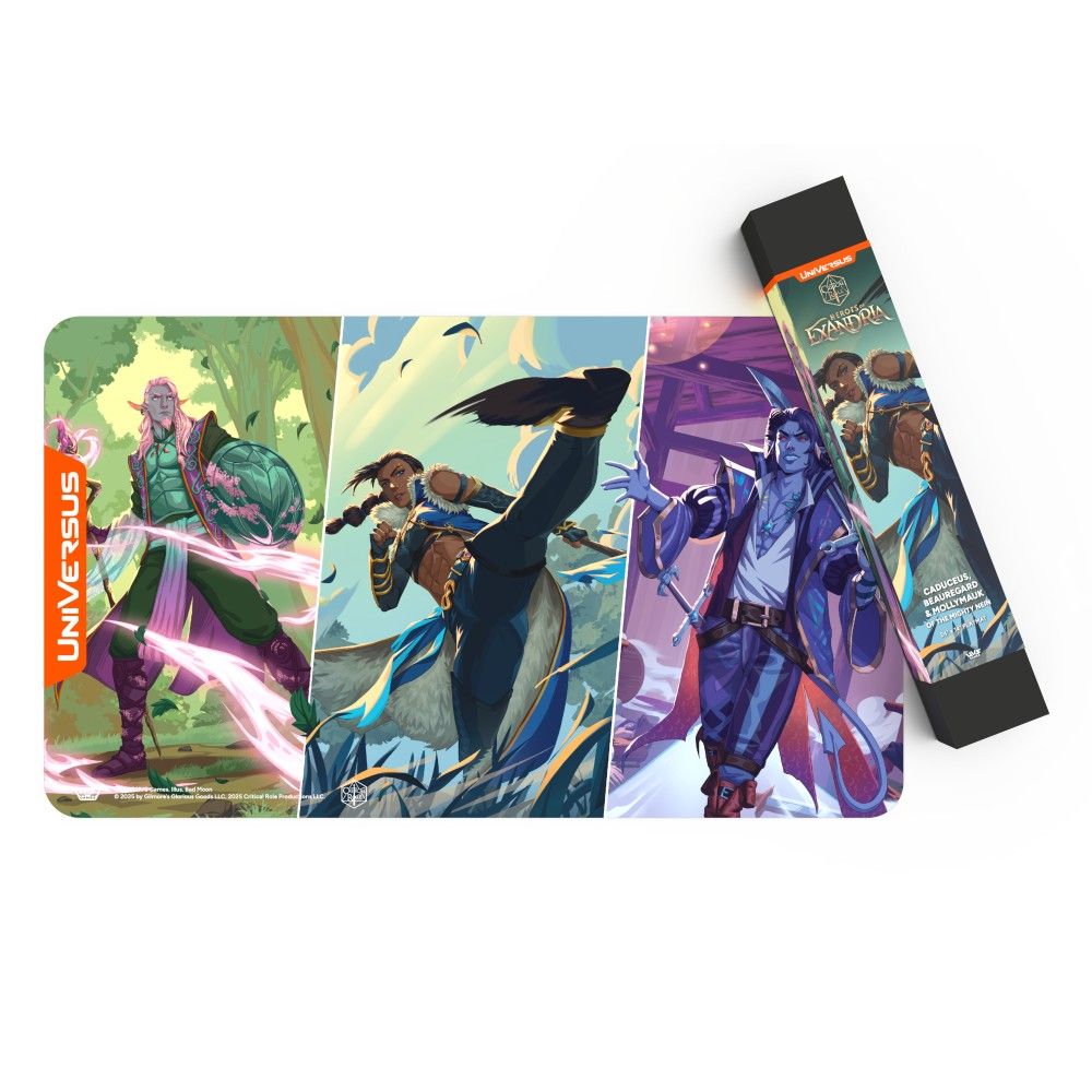 Caduceus, Beauregard, and Mollymauk - Critical Role Heroes of Exandria - Playmat - Universus