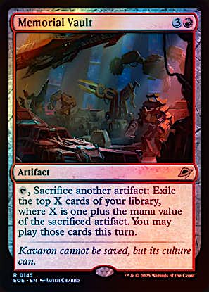 Memorial Vault (Foil) #0145 R R [EOE]