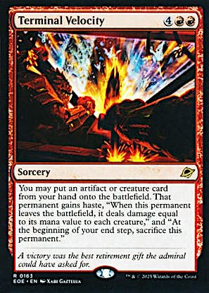 Terminal Velocity (Foil) #0163 R R [EOE]