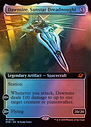 Dawnsire, Sunstar Dreadnought (Extended Art Foil) #0351 C M [EOE]