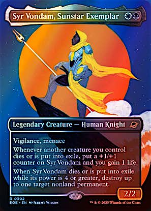 Syr Vondam, Sunstar Exemplar (Borderless Foil) #0302 M R [EOE]