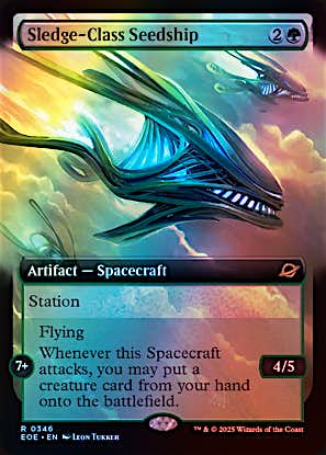Sledge-Class Seedship (Extended Art Foil) #0346 G R [EOE]
