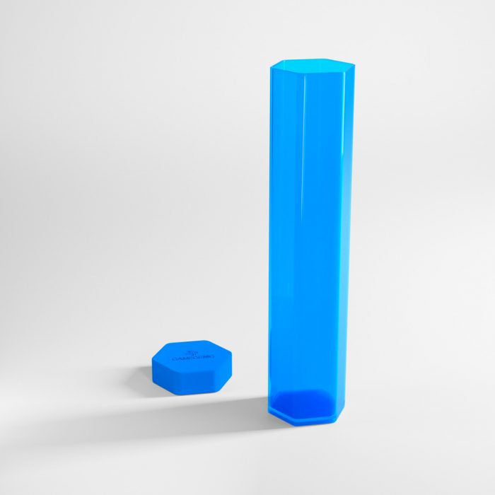 Clear Blue Playmat Tube with Blue Caps - Game Genic