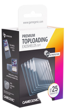 Load image into Gallery viewer, Premium Toploading Exoshields 35pt Pack 25 - Gamegenic
