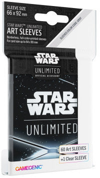 Card Back Black (64mm x 90mm) - Art (Code: Gray) - Star Wars Unlimited Matte Sleeves - Pack 60 - Gamegenic