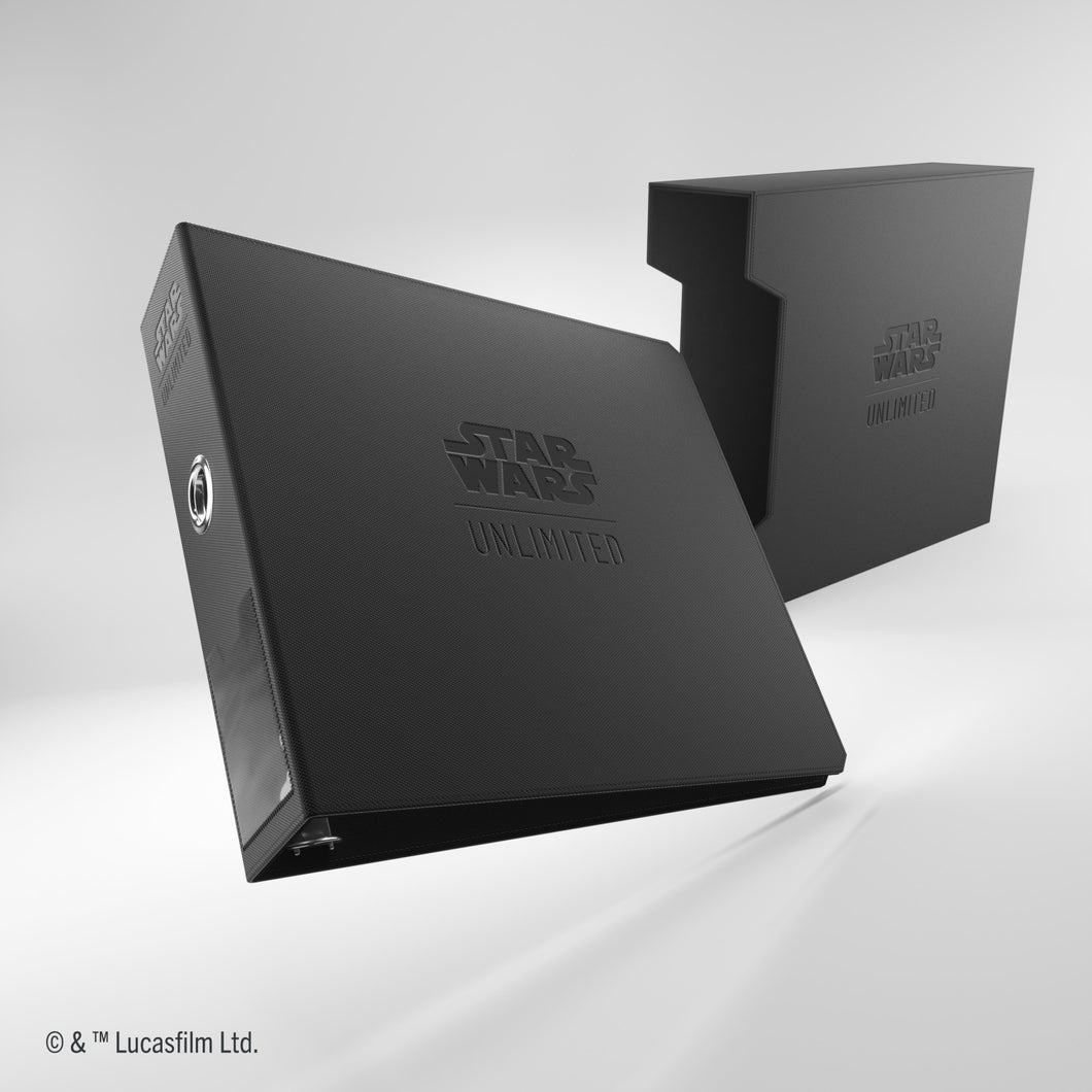 Black - Premium Cardport XL - 24 Pocket Slipcase Ring Binder - Star Wars Unlimited - Gamegenic