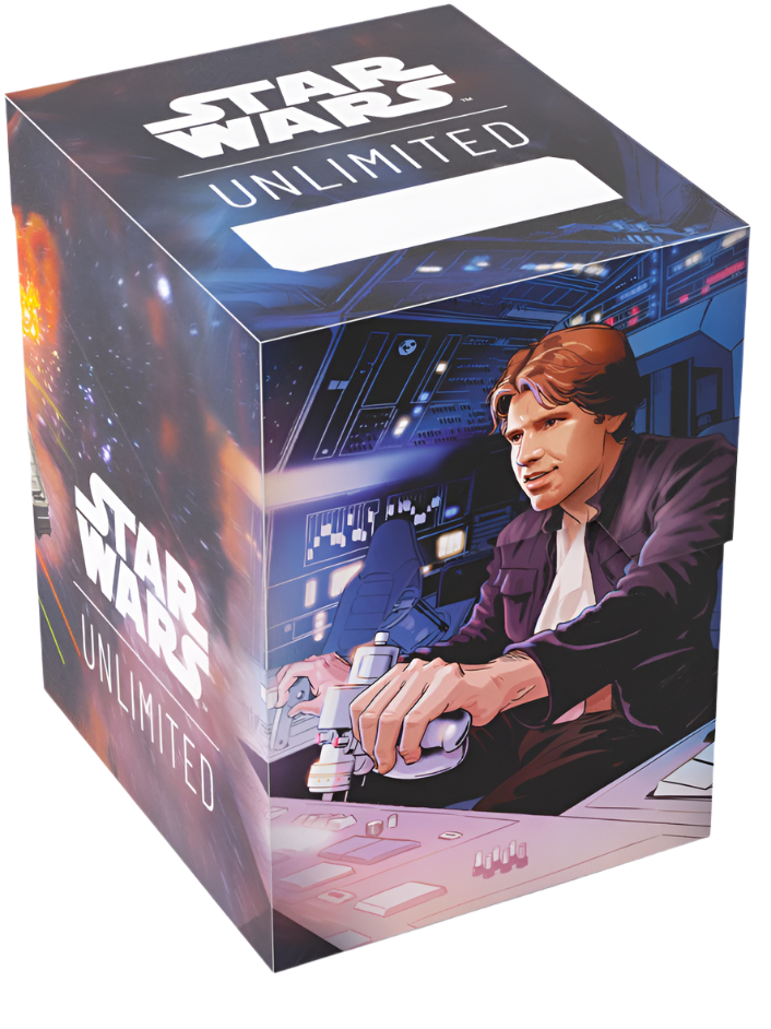 Han Solo/Millennium Falcon - Soft Crate - Star Wars Unlimited - 60+ Deck/Token Box - Gamegenic