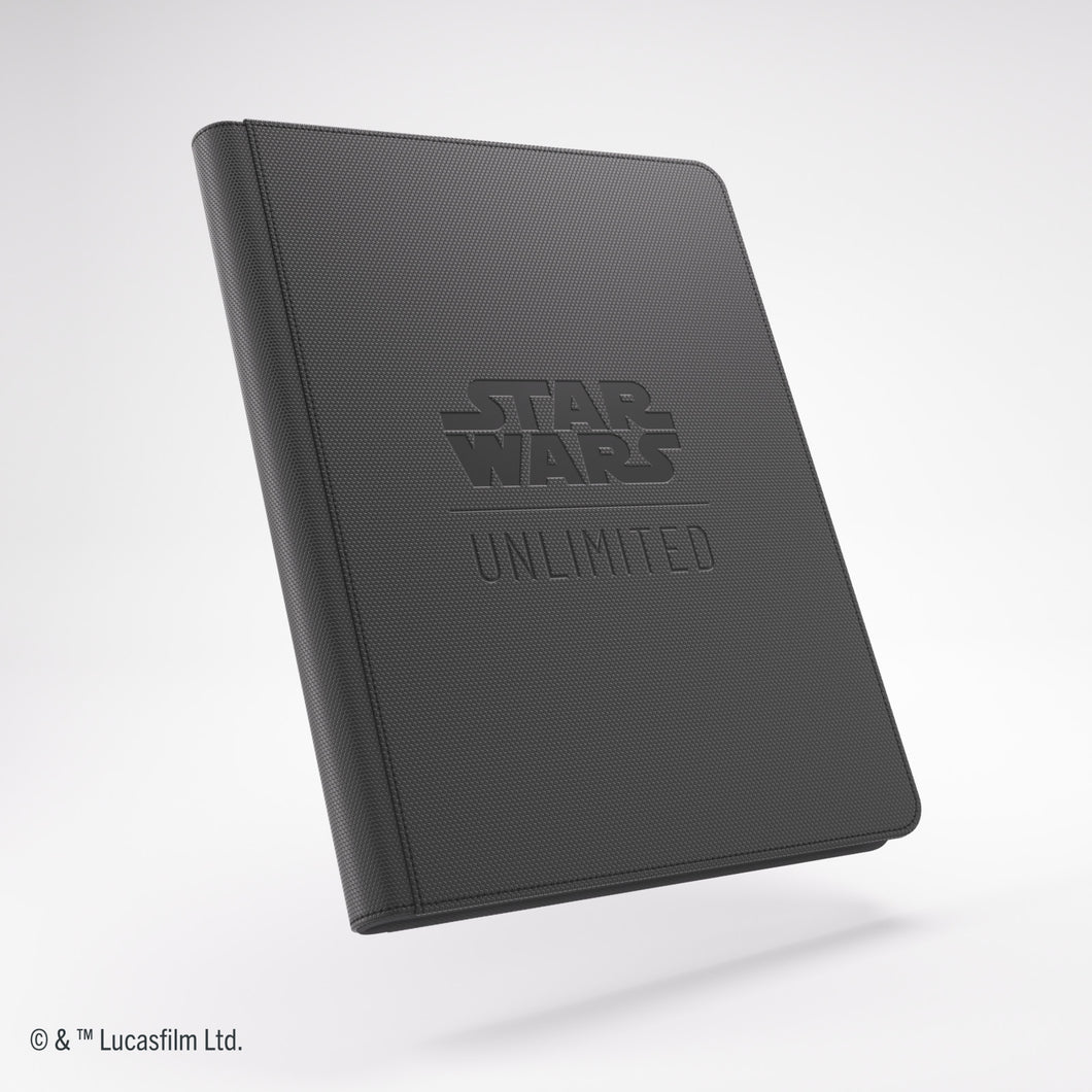 Black - 18 Pocket Premium Zip-Up Album - Star Wars Unlimited - Gamegenic