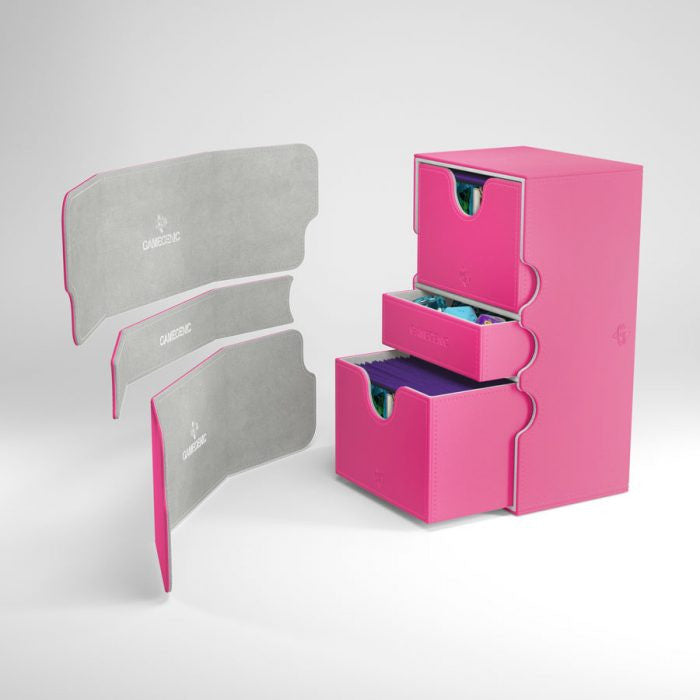 Pink - Stronghold 200+ Convertible Deck Box - Gamegenic