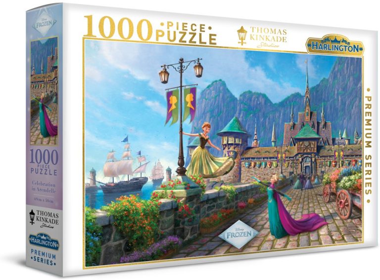 Frozen: Celebration in Arendelle - Thomas Kinkade - 1000pc Jigsaw Puzzle - MJM20331