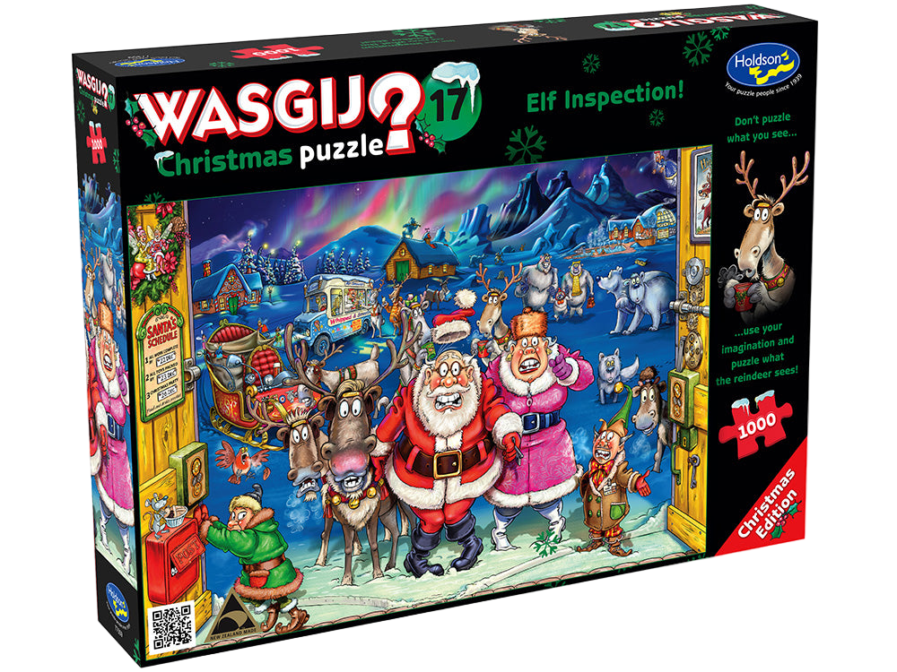 #17 Elf Inspection! - 1000 Piece Jigsaw Puzzle - Wasgij XMas - Holdson