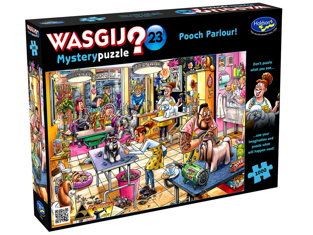 #23 Pooch Parlour - 1000 Piece Jigsaw Puzzle - Wasgij Mystery - Holdson