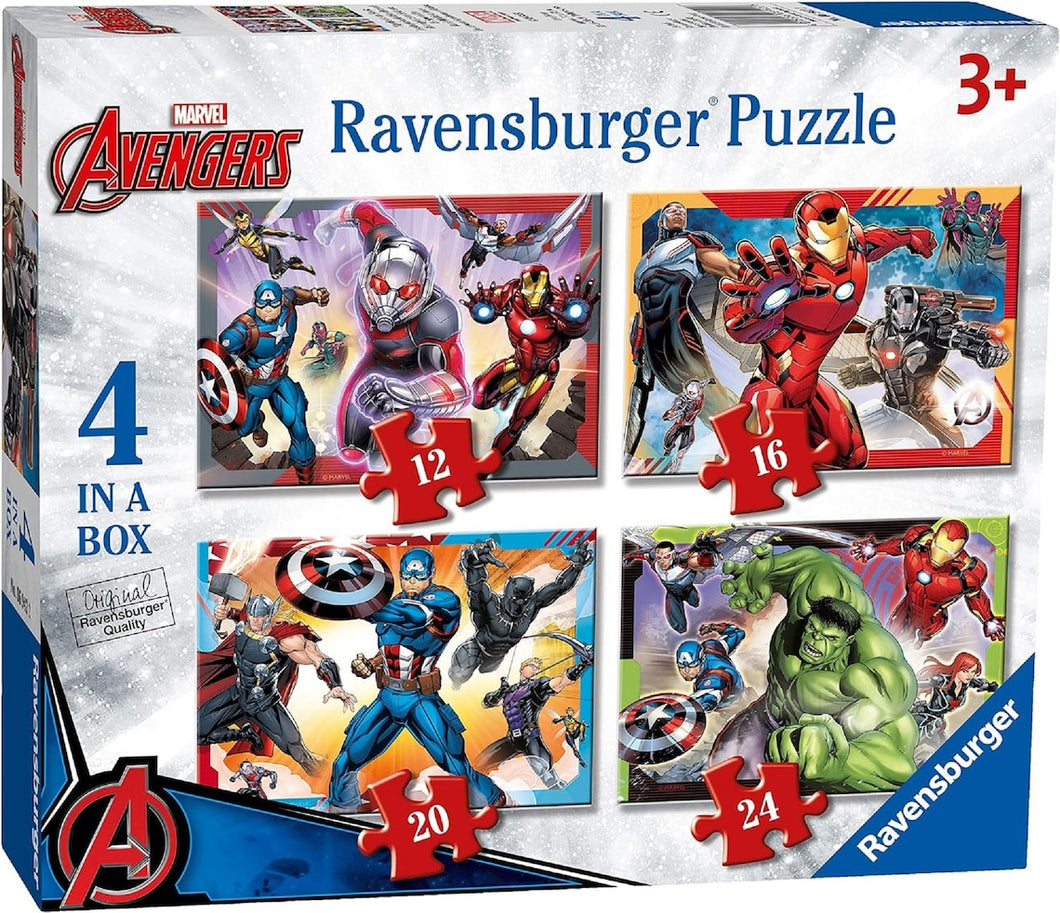 Earth's Mightiest Heroes (4-in-a-Box) - Marvel Avengers - 12-24pc Jigsaw Puzzles - RB069422