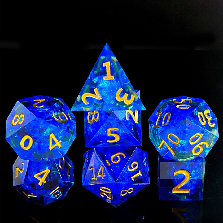 Blue - ACE Resin Polyhedral Dice Set