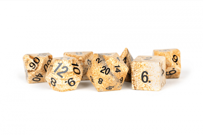 Jasper - Gemstone 16mm Polyhedral 7 Die Set - MDG