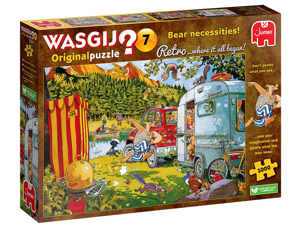 #7 Bear necessities! - 1000 Piece Jigsaw Puzzle - Wasgij Retro Original - Jumbo