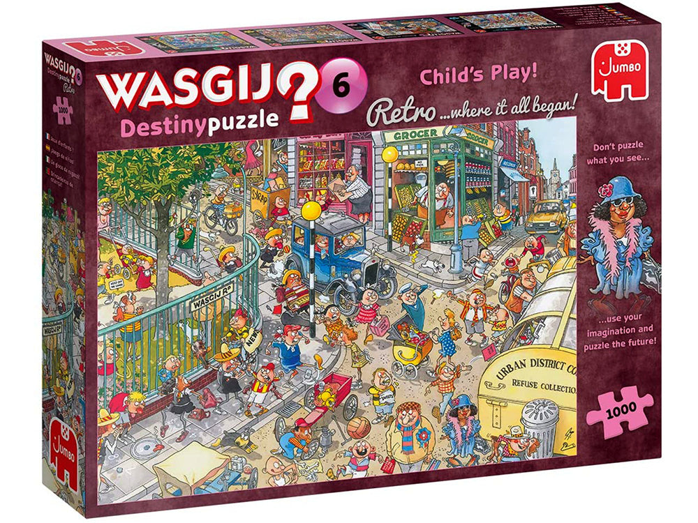 #6 Childs Play - 1000 Piece Jigsaw Puzzle - Wasgij Retro Destiny - Jumbo