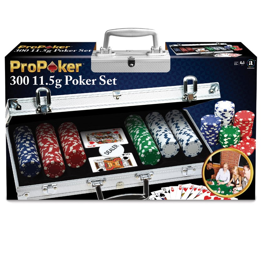 300pc Poker Set in Case - 11.5g Chips - ProPoker