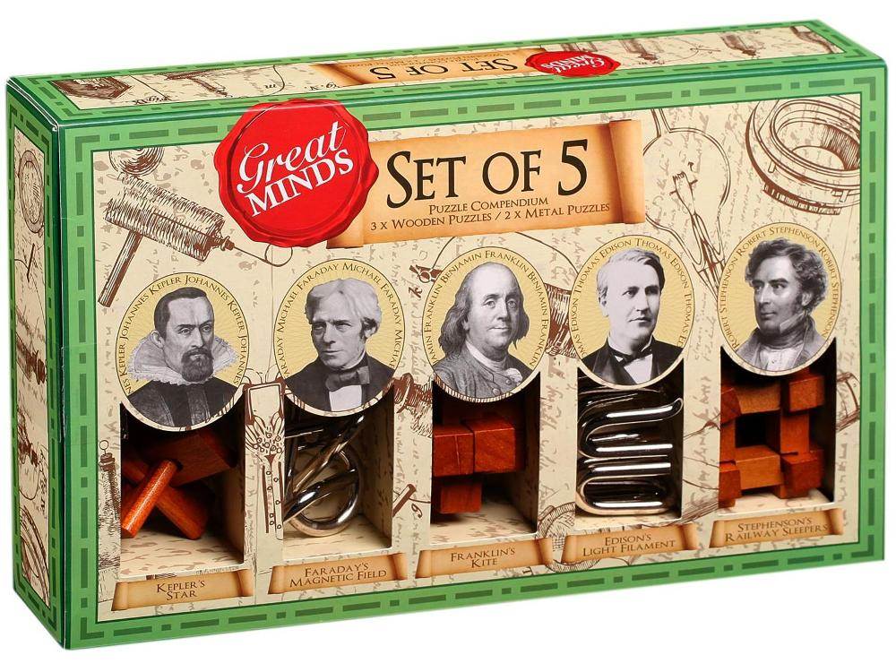 Great Minds Set of 5 - Historical Men - Professor Puzzle