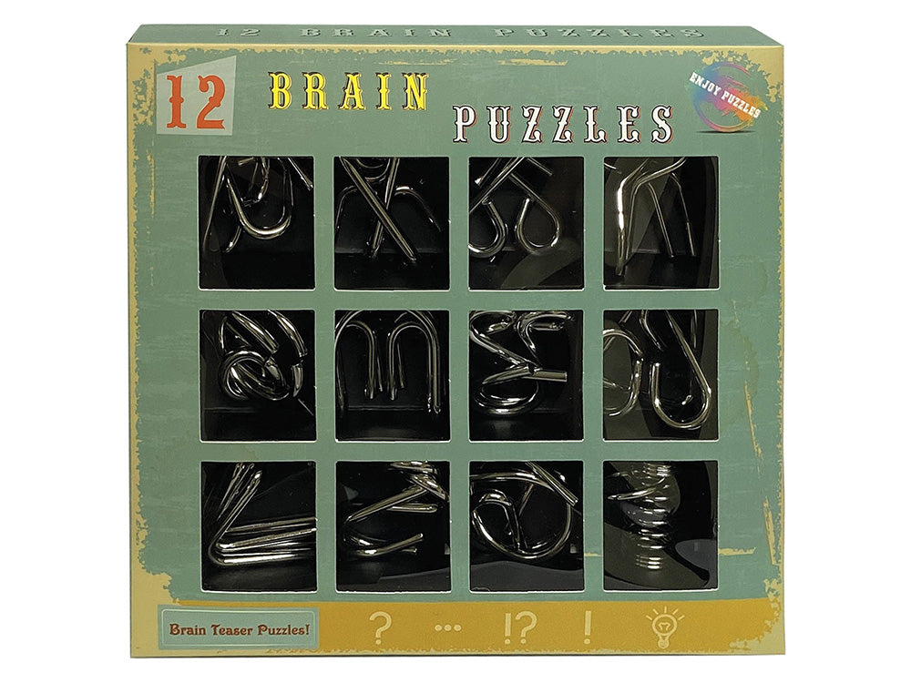 12 Brain Puzzles - Nail Puzzles