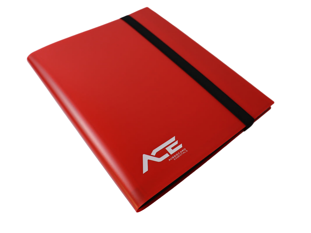 Red 9pkt Card Binder - 360 Cards - ACE