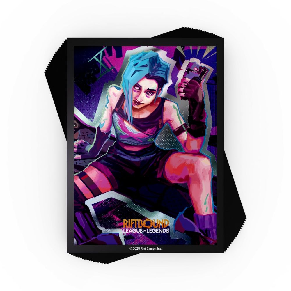 Jinx - Origins [S1] - Standard Size Matte Art Sleeves - Pack 100 - Riftbound League of Legends