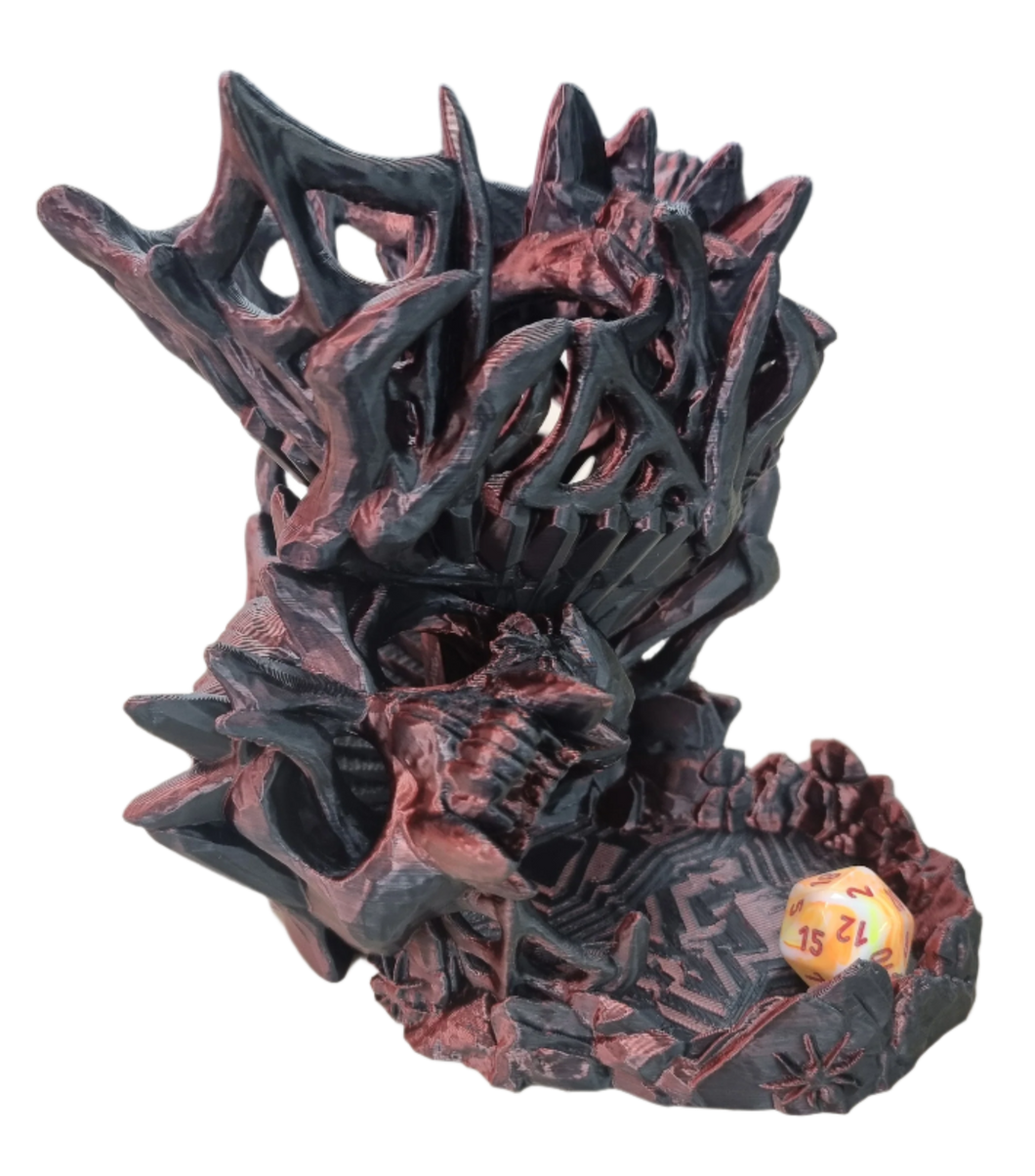 Creepy Dice Tower - Pearlescent Black/Red - CP