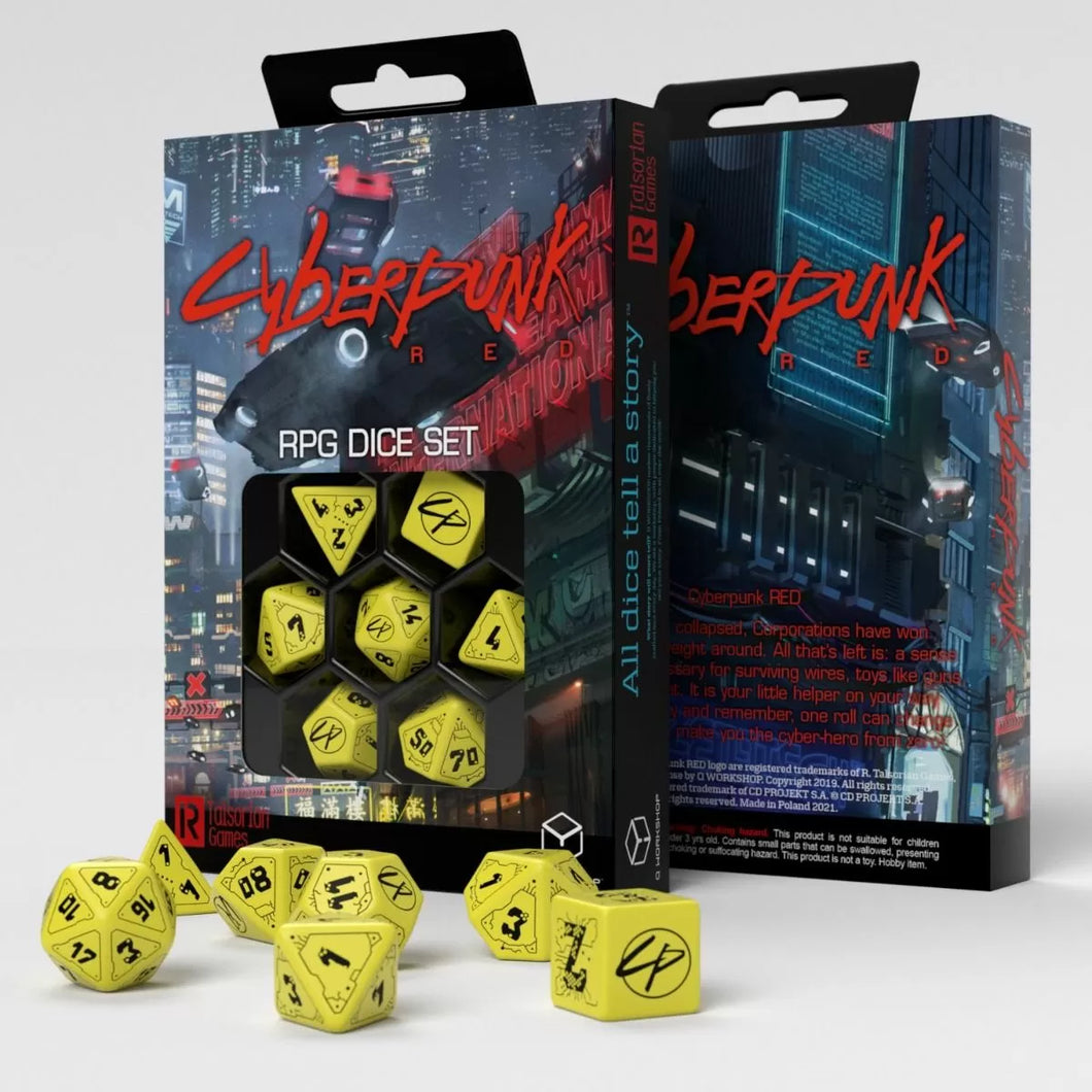 Danger Zone Set - Dice - Cyberpunk Red - Q Workshop