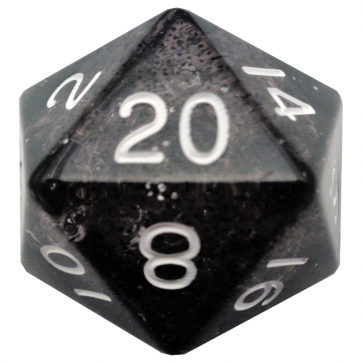 Ethereal Black w/White - Single 35mm d20 (1) - MDG