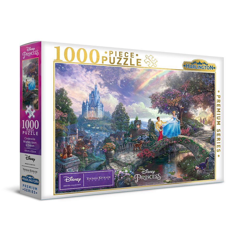 Cinderella: Wishes Upon A Dream - Thomas Kinkade - 1000pc Jigsaw Puzzle - MJM20069